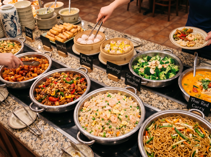 All-you-can-eat-Restaurant: Schätzung durch Sicherheitszuschlag